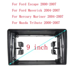 Autoradio fascas Frame per Ford Escape Maverick Mercury Mariner Mazda Tribute 9 pollici Stereo Panel Harness adattatore per cavo di alimentazione