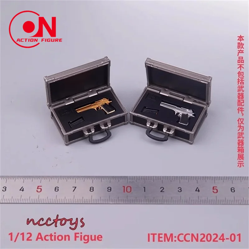 CCN2024 1/12 Schaal Pistool Opbergdoos Draagtas Model Scène Accessoires Props Fit 6 ''Soldaat Action Figure Body