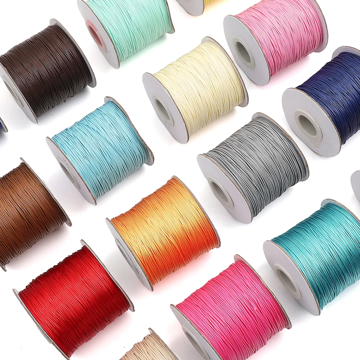 10m/lot Korean Waxed Cotton Cord Waxed Thread Cord String Strap Necklace Rope Bead For DIY Bracelet For Jewelry Making Findings