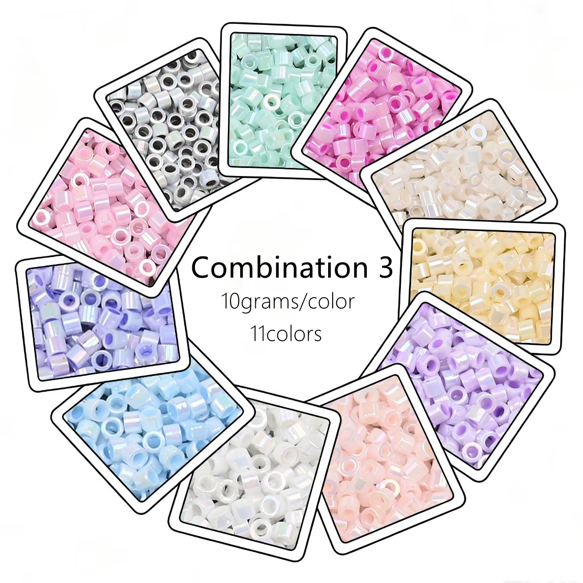 13750 Stück/Set 2 mm große japanische Glasperlen, zylindrische Perlen für die Schmuckherstellung, Halskette, Armband, DIY-Zubehör, 11 Farben – Detail 8