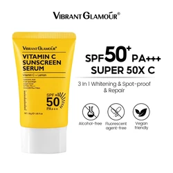 Facial Body VitaminC Sunscreen Cream Whitening Spot Proof Repair SPF50+UVA/UVB Waterproof Moisturizing Skin Protective Cream30g