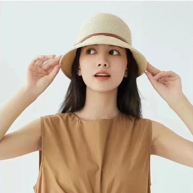 

Summer Women's Sun Protection St Fierman Hat Helen Knski Casual Sle round Top Travel Cap for Outdoor Activities