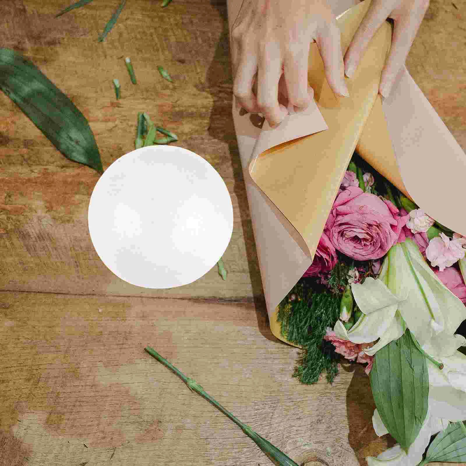 

20 Pcs Half Ball Flower Foam Bride Bouquet Holders Artificial Flowers Bracket Arrangement Supplies Wedding Party Child Faux