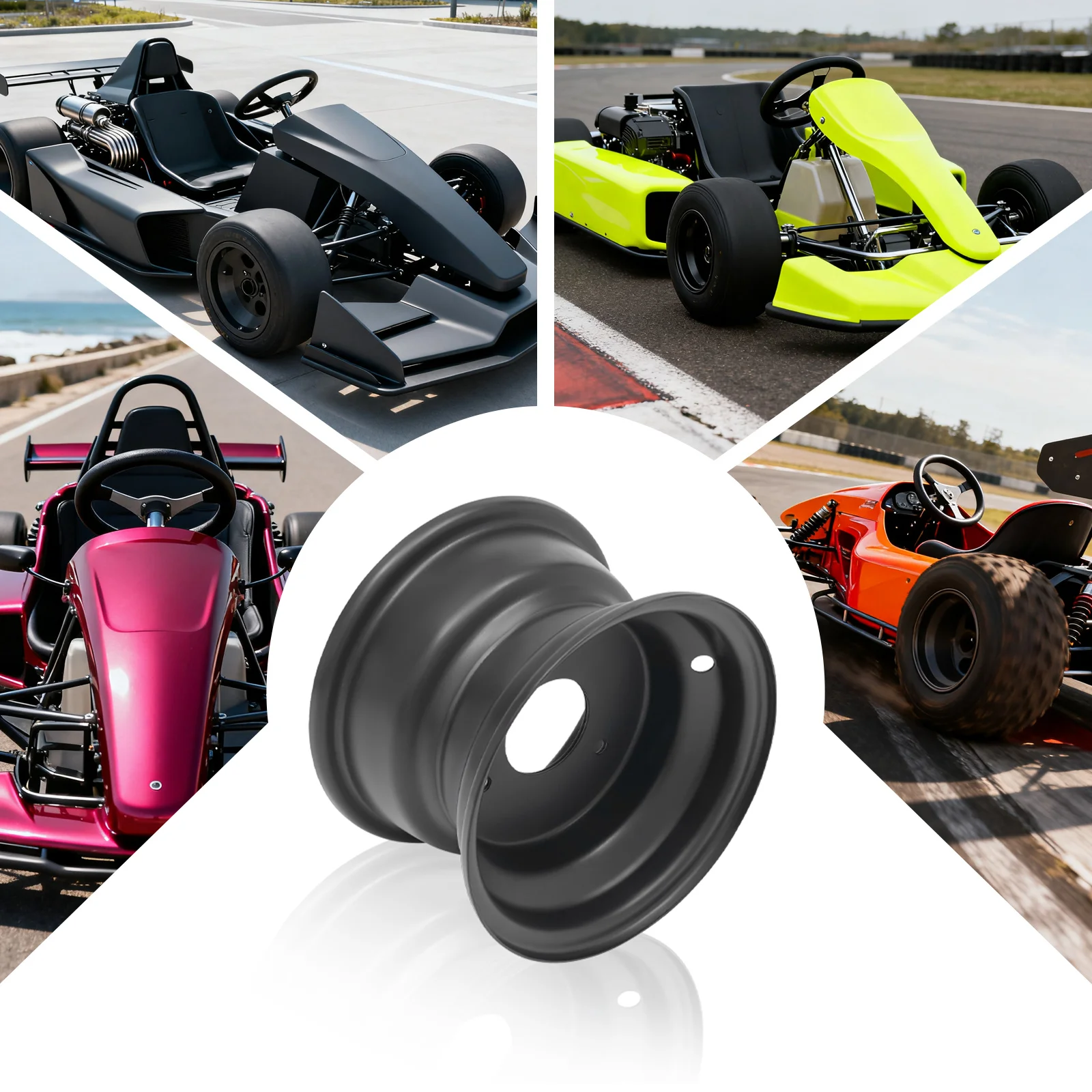 

Колесный диск для квадроцикла 16x8-7, высокопрочный стальной диск для вездеходов 125cc, для езды по песку, грязи и бездорожью