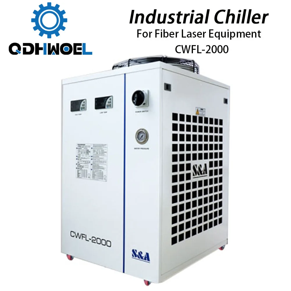 

QDHWOEL S&A CWFL-2000AN & 2000BN Industry Air Water Chiller for Fiber Laser Engraving Cutting Machine