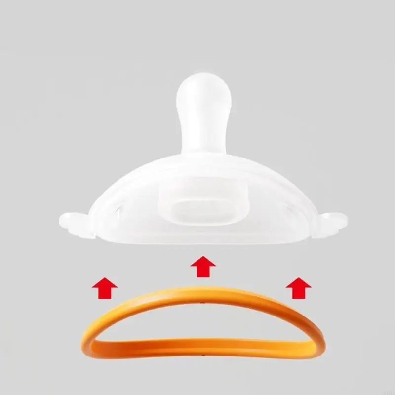 

M89C Silicone Baby Soother Neutral Color Pacifier Ergonomic Chewing Toy Dummy Nipple