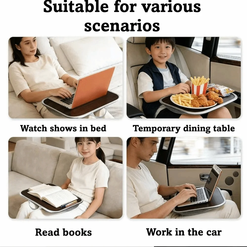 Soft Pillow Cushion Laptop Lap Desk Padded Tray Portable Design Writing Padded Tray Ergonomic Foam
