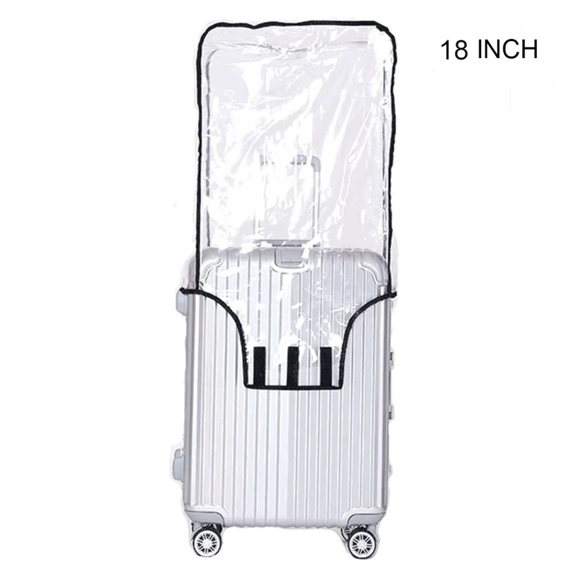 Clear PVC Suitcase Cover Protectors 18 20 22 24 26 28 30 Inch PVC Transparent Travel Luggage Protector for Carry on