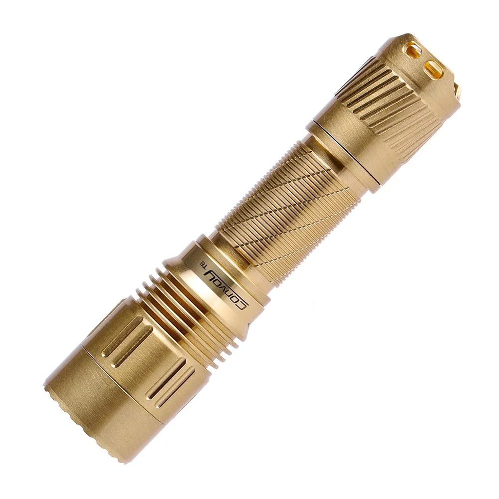 Convoy T6 Brass EDC Flashlight Mini Torch Light