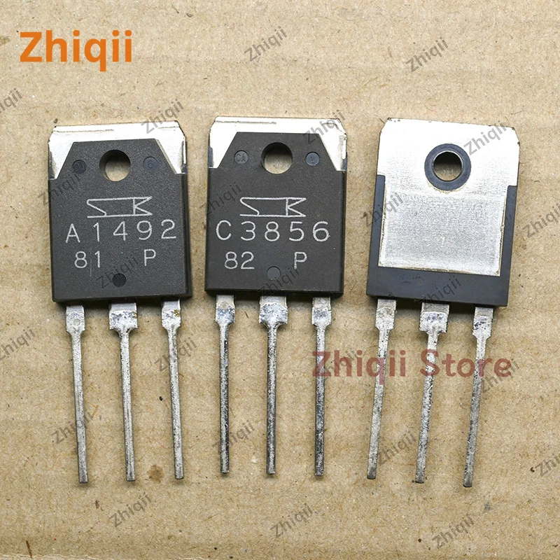 2pair/5pair A1492 C3856 Original new SANKEN 2SA1492-P 2SC3856-P TO-3P Audio power amplifier Triode 2SA1492 2SC3856 Transistor