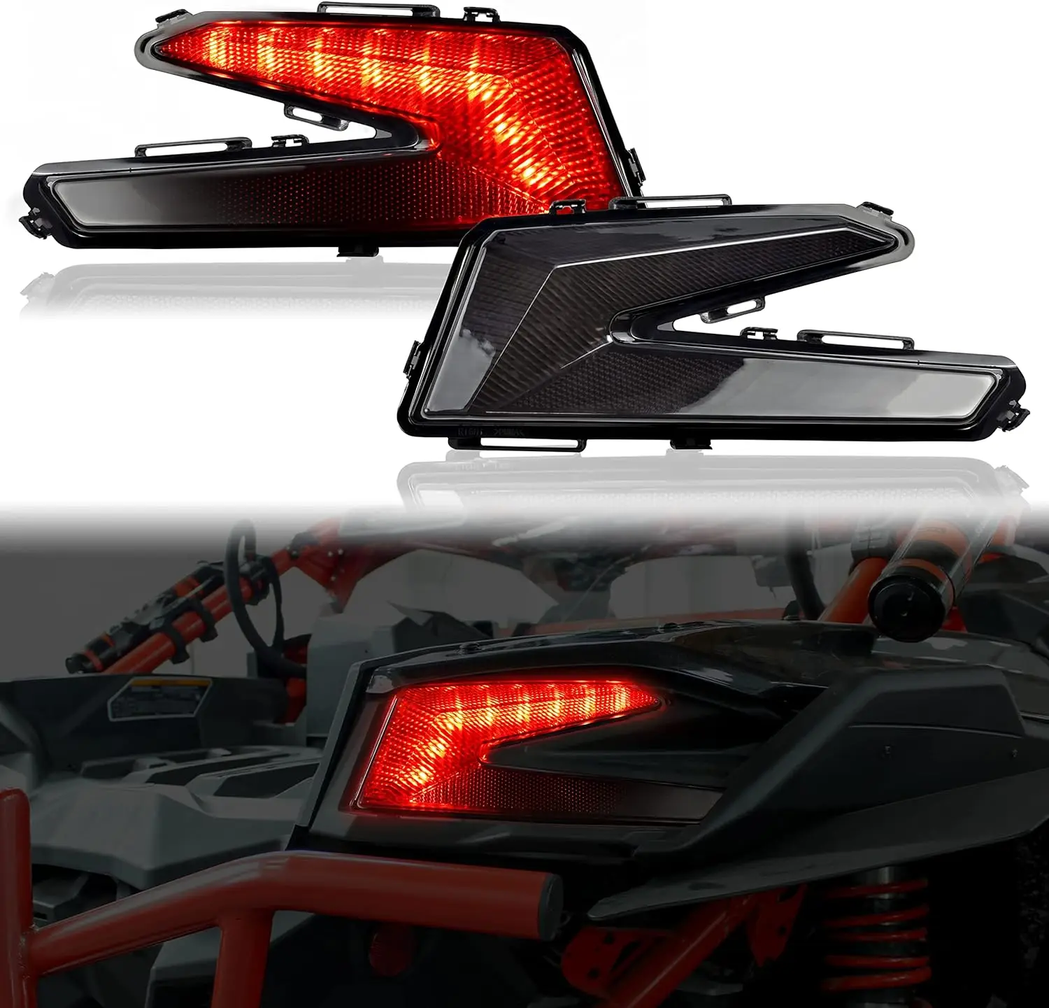 

LED Tail Lights Rear Lamps Assembly with Yellow Turn Signal Light for Maverick X3 XDS XRS Max Turbo R 2017-2025 Accessori