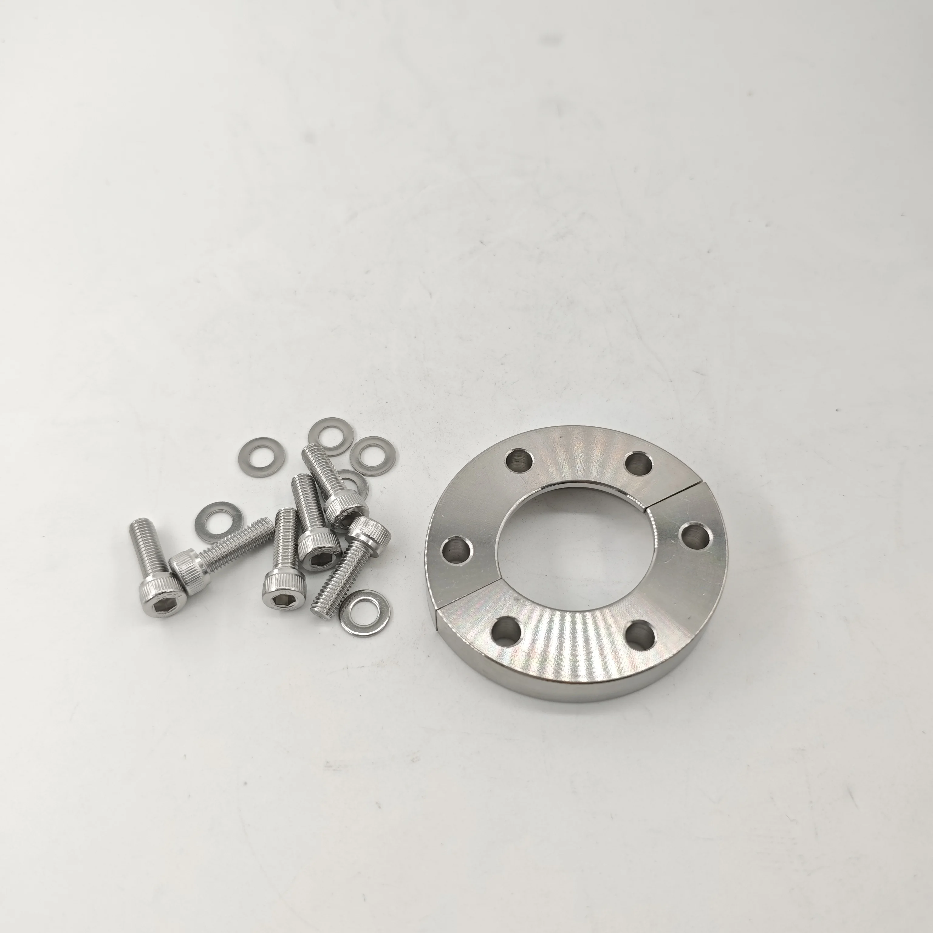ISO-KF Stainless Steel Vacuum Ring Neck Clamp Split Half-Moon Pressure Plate Bulkhead Support Tube NW