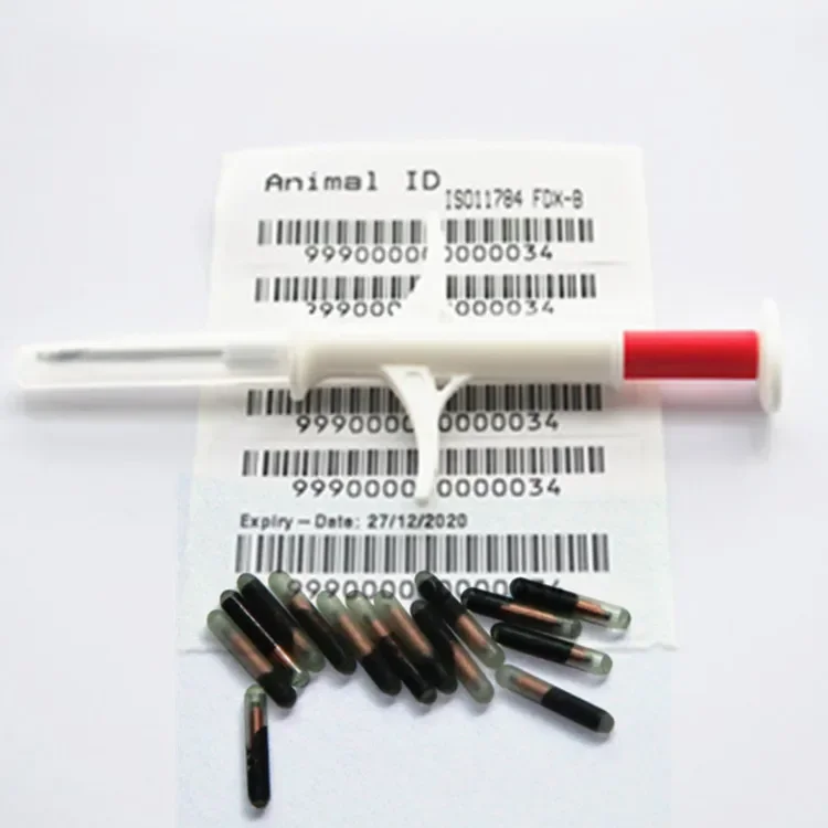 2026/FDX-B RFID Animal ID Microchip 2.12*12mm Glass Transponder for Animal