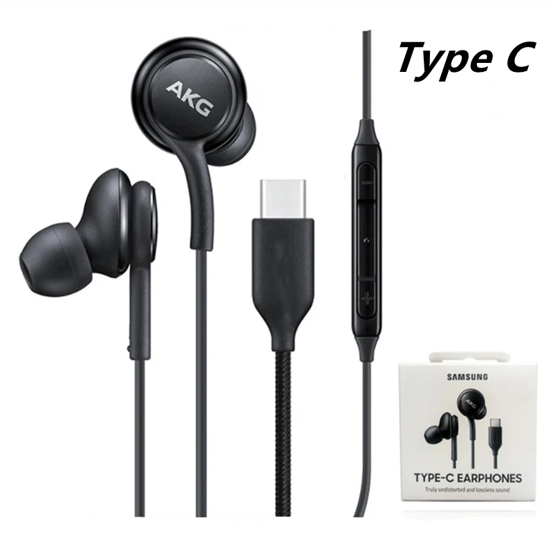 AKG-auriculares estéreo S10 + 6D tipo C, cascos con cable, cancelación de ruido y movimiento, originales