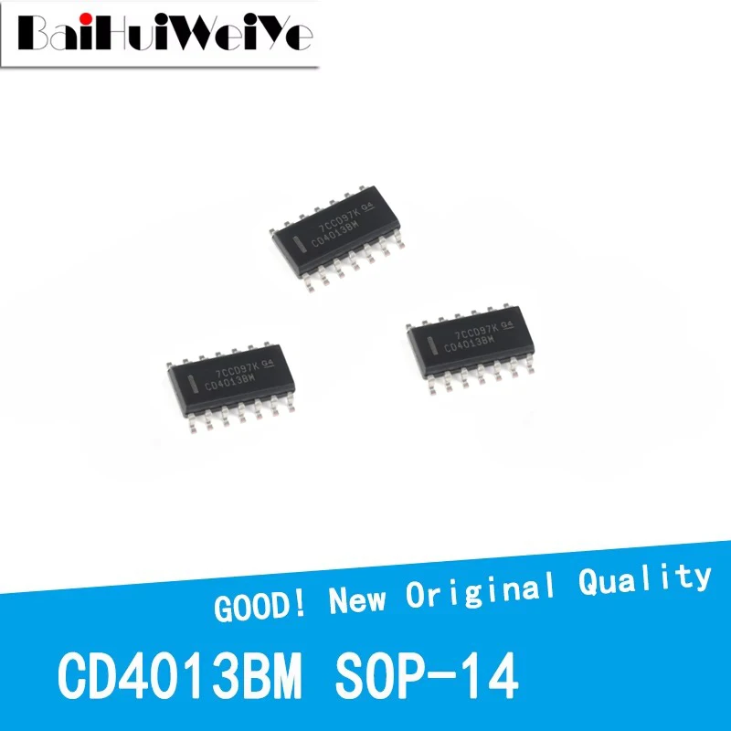 10PCS/LOT CD4013BM96 CD4013BM CD4013 HEF4013 SMD SOP-14 New Good Quality Chipset