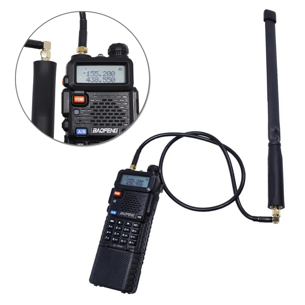 AR-152 AR-148 Antenna tattica SMA-maschio a SMA-femmina Coassiale Estendi cavo di collegamento per Baofeng UV-5R UV-82UV-9R Walkie-Talkie