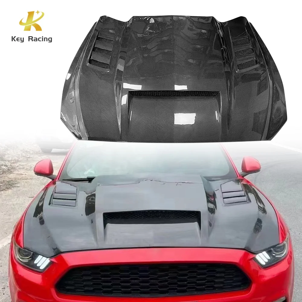 

Mustang Retrofit Car Accessories Carbon Fiber Engine Hood Fit For Ford Mustang