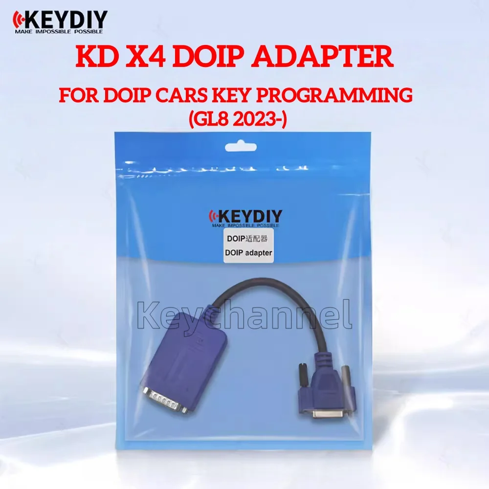 

Кабель-адаптер KEYDIY DOIP DB15 (1 шт.) для программирования ключей без ввода PIN-кода, совместимый с инструментом KD X4 для GM Buick GL8 2023- (инструмент для слесарей)