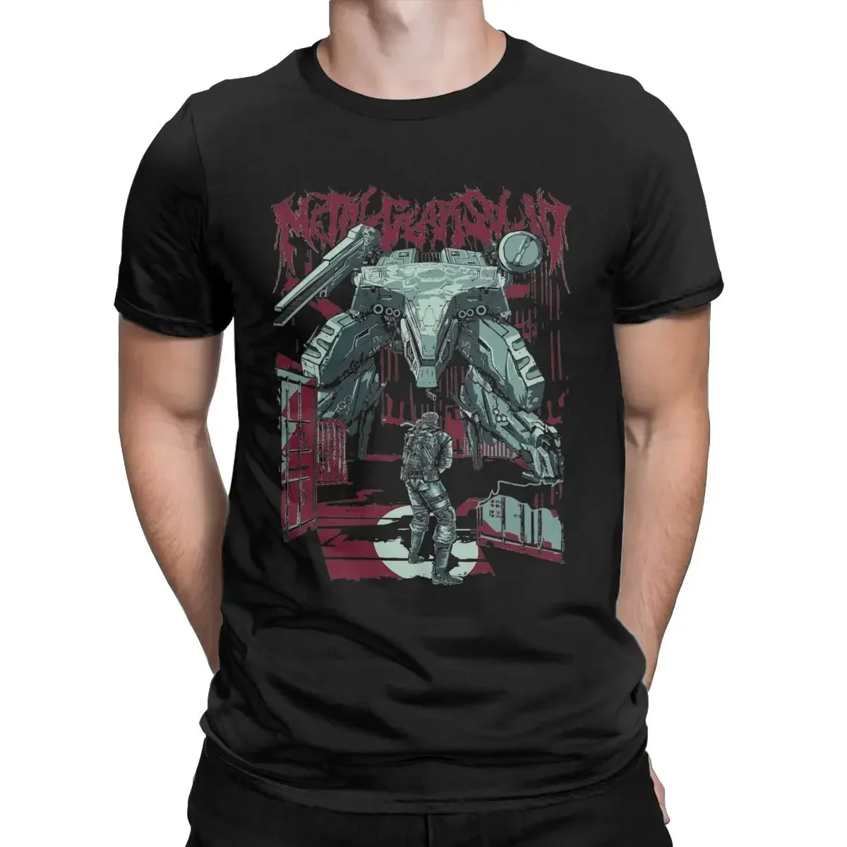 Gear Solid Art Game T-Shirts Men MGS Gothic Phantom Hipster Humor 100% Cotton Tee Crew Neck Short Sleeve T Shirts 6XL Tops