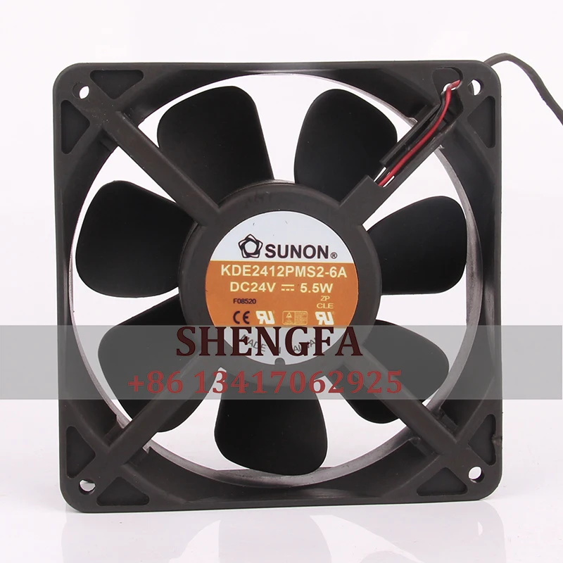 

SUNON Case Fan KDE2412PMS2-6A 120*120*38MM DC24V 5.5W 12038 High Airflow Inverter Cooling Fan