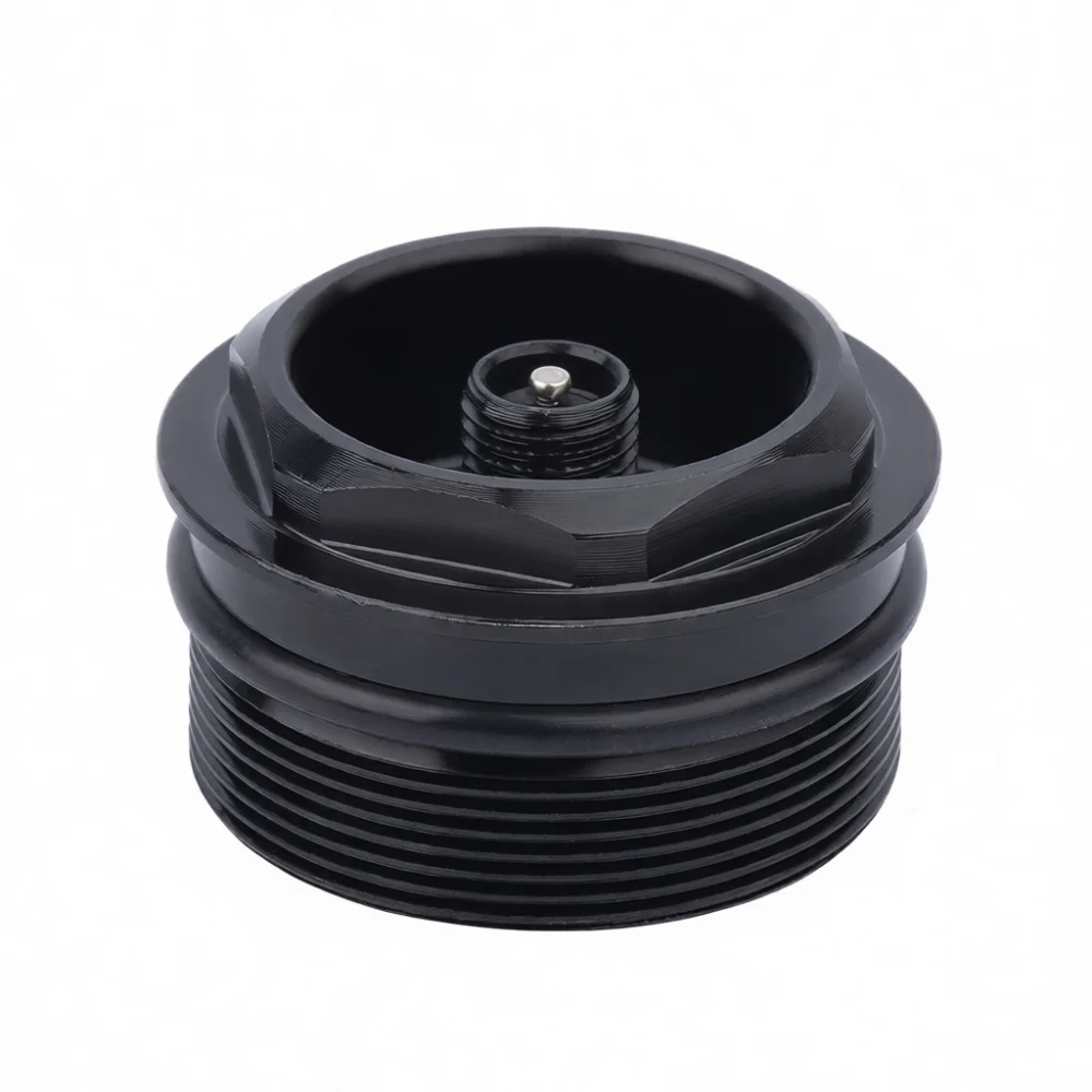 For Bolany MTB Fork Air Valve Nut Aluminum Alloy Double Seal Ring Repair Accessory Bicycle Suspension Maintenance Cap 31mm 1.0P