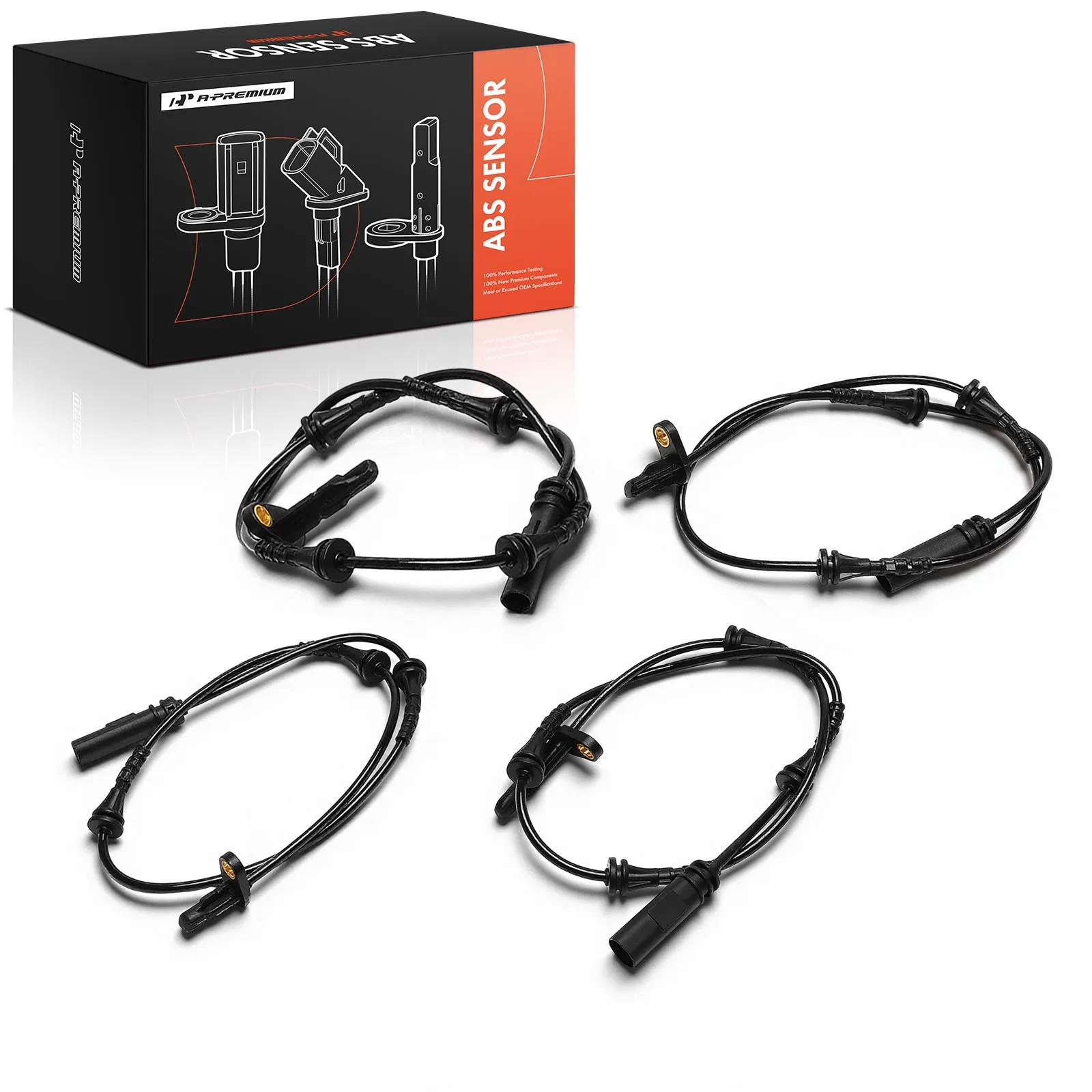 A-Premium 4Pcs Front & Rear Side(Driver & Passenger Side) ABS Wheel Speed Sensor for BMW G05 G06 G07 X5 2019 2020 X6 2020