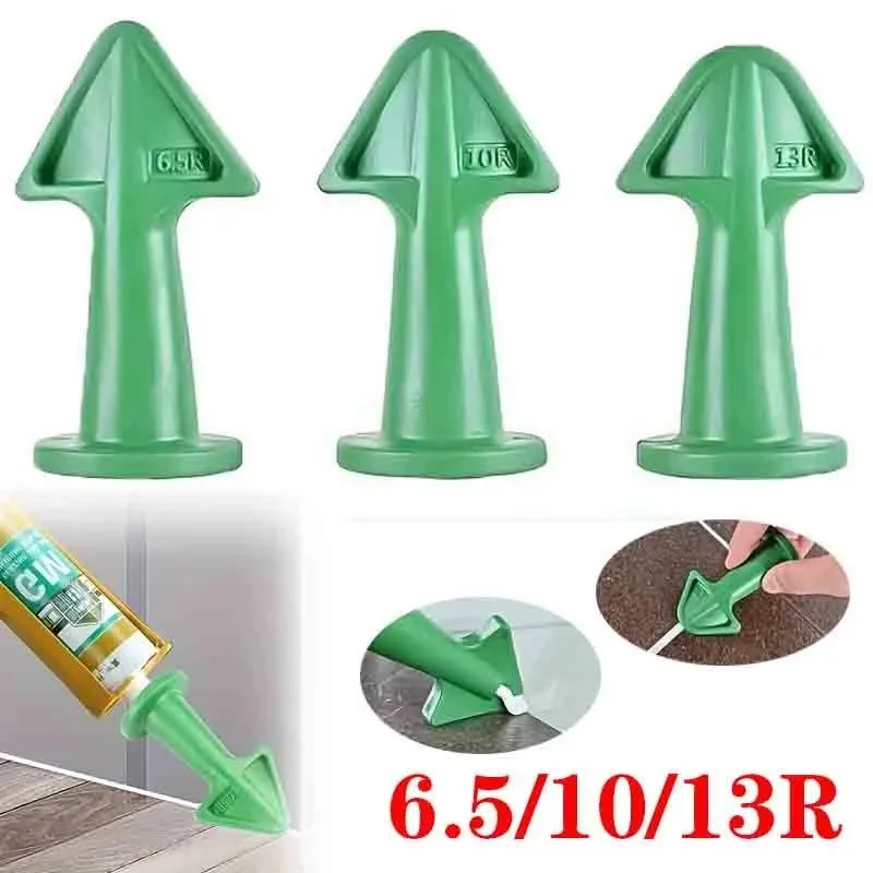 3/6pcs Caulking Nozzle Applicator Finishing Tool Spatula Plastic Glue Shovel Tile Brick Joints Floor Silicone Remover Grout Kit