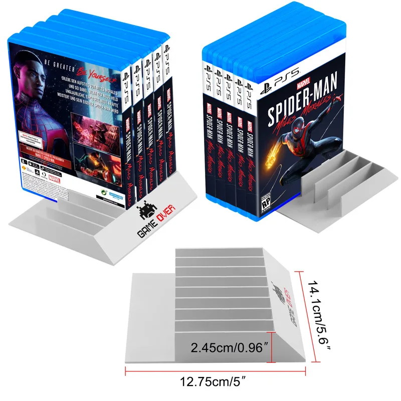 Support de base de carte de jeu 8 en 1 pour disque PS4, support de boîte de rangement de CD, présentoir personnalisé, accessoires de support de carte de jeu