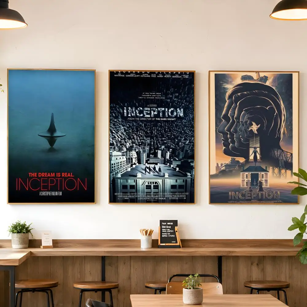 W-Works Inception Poster Matte Wall Peel And Stick Decor Bedroom Living Room Office Dorm Home