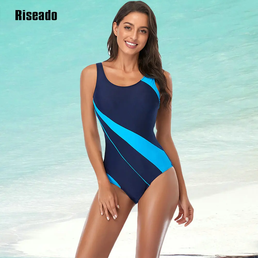 

Riseado Racerback Swimwear Women Athletic One Piece Swimsuit 2024 Woman's Bodysuit Bathing Suit Competitive Beachwear