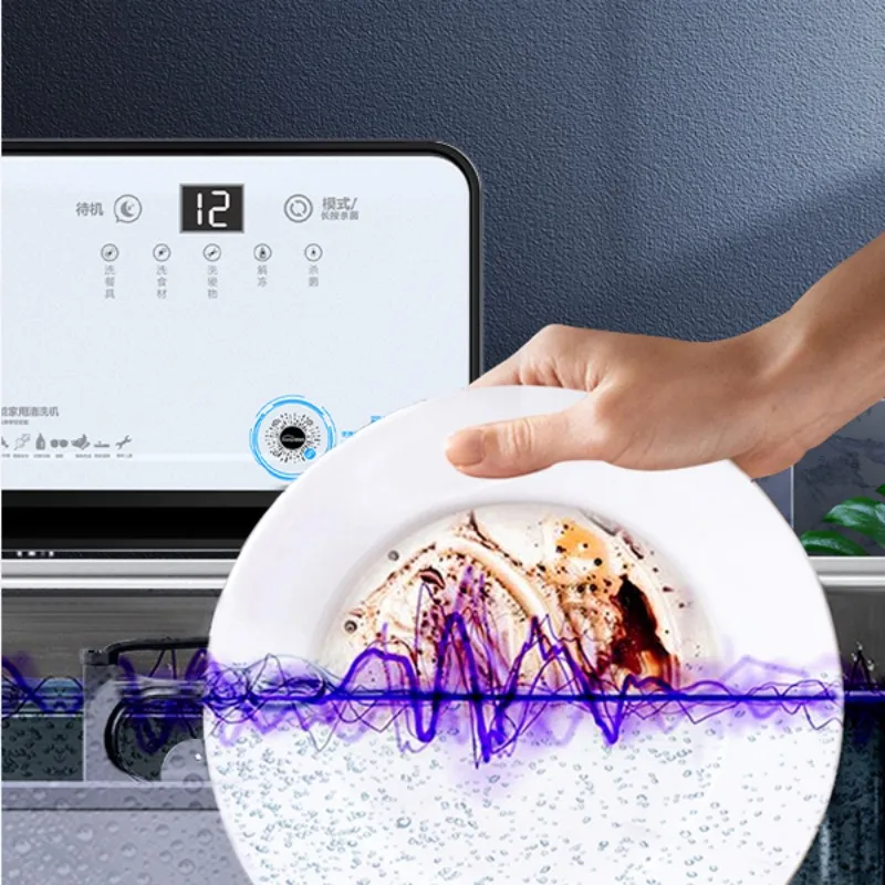 Ultrasonic Dishwasher Household Small Automatic Desktop Dishwasher Sink Installation-free Fruit And Vegetable Cleaning Machine
