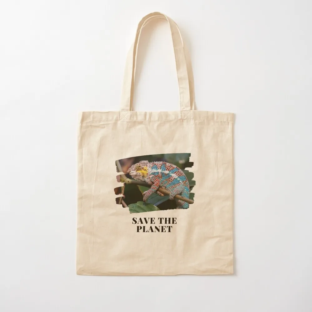مرحباً من الحرباء البري. إنقاذ الكوكب! حمل حقيبة هدية حقيبة قماش stote حقيبة القماش امرأة الحقيبة لطيف #2