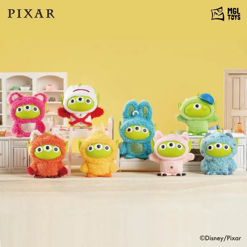 

Original Disney Pixar Toy Story Alien Plush Costume Series Figure Blind Box, Genuine MGL Trendy Toy, Collectible Cute Doll