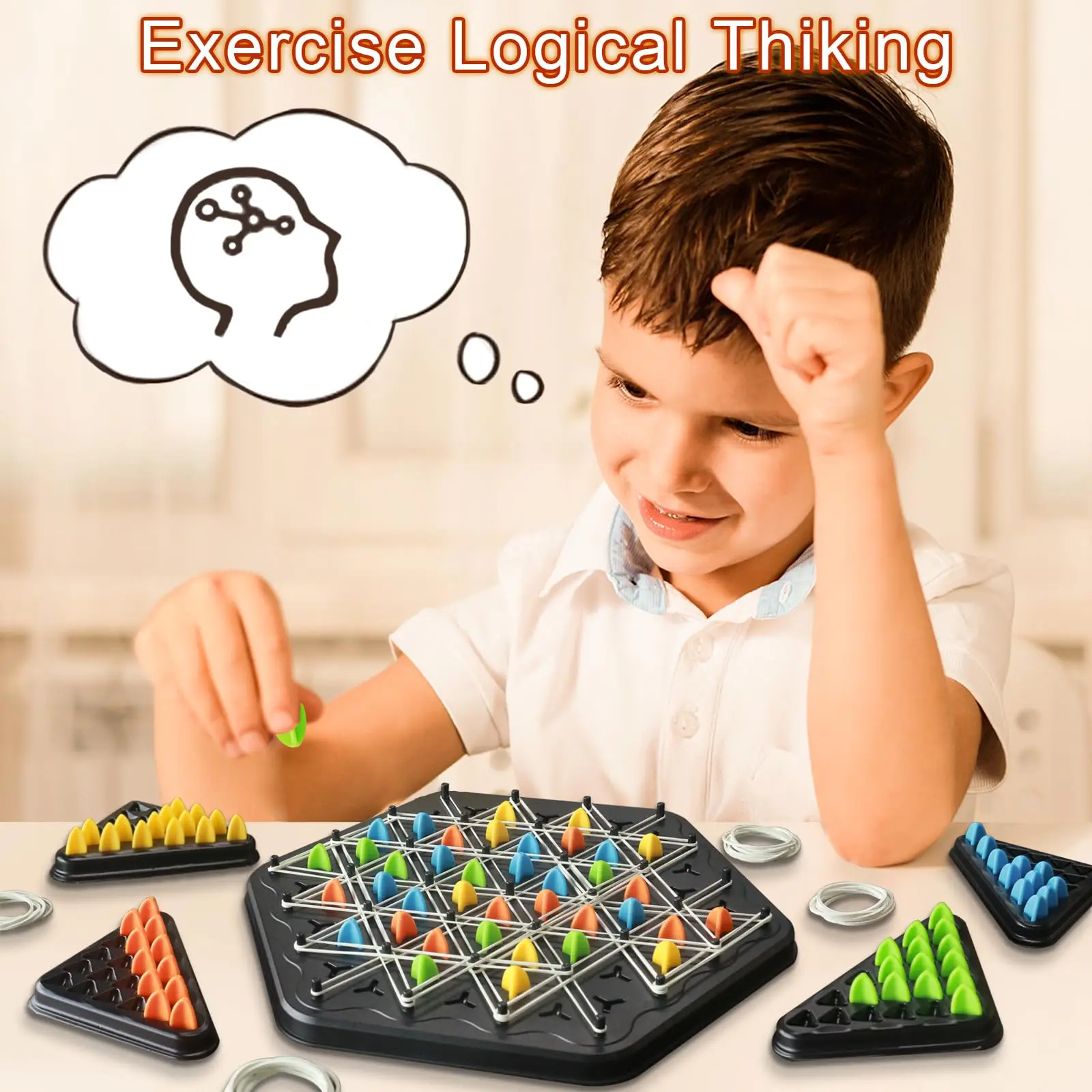 STEM Puzzle Toys para niños de 3 años en adelante, juego de disparos - Juego de mesa de estrategia familiar (2 jugadores)