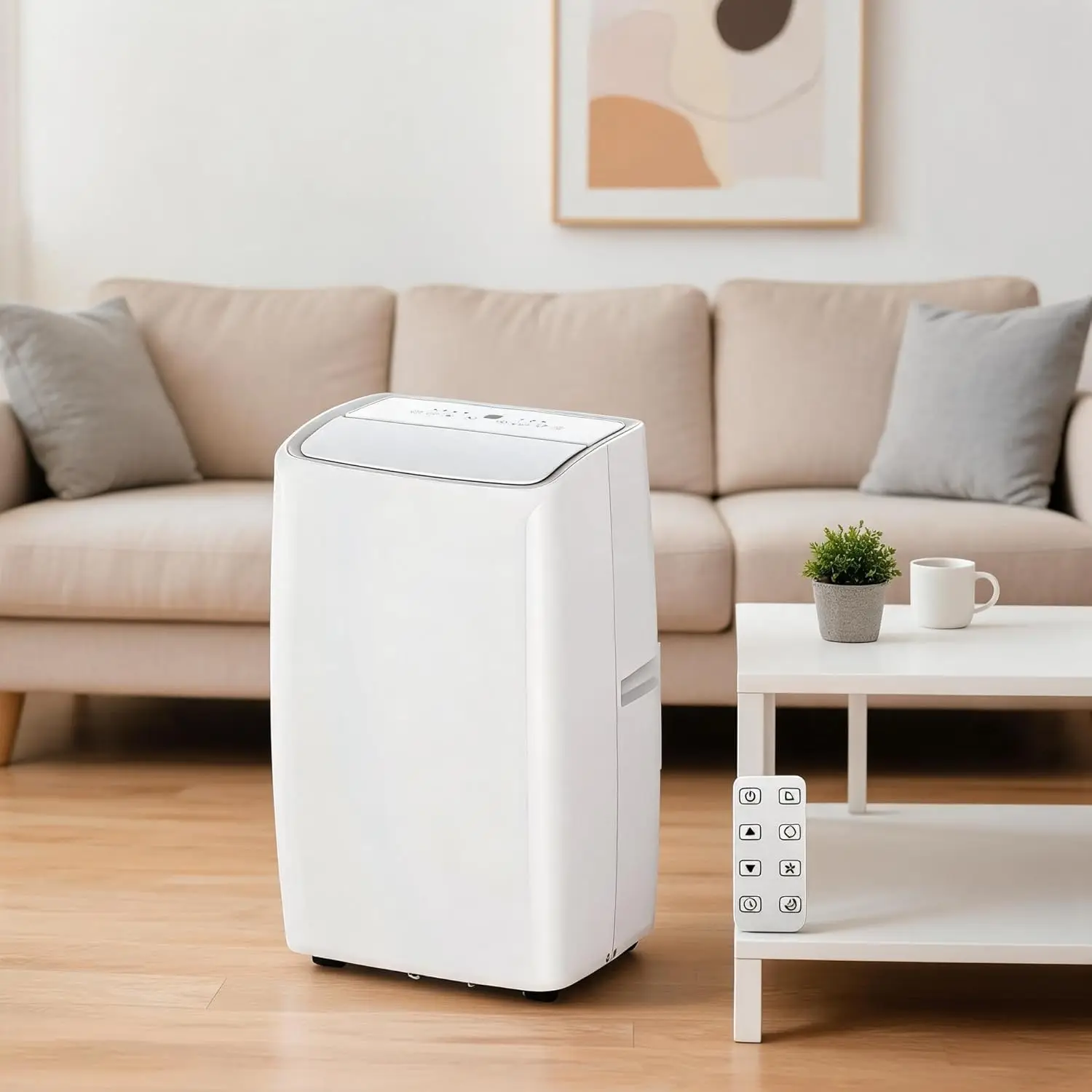 

14000 BTU Portable Air Conditioner– 3-in-1 Cooling, Dehumidifying & Fan with Remote Control, Sleep Mode & Timer – Easy, Custom