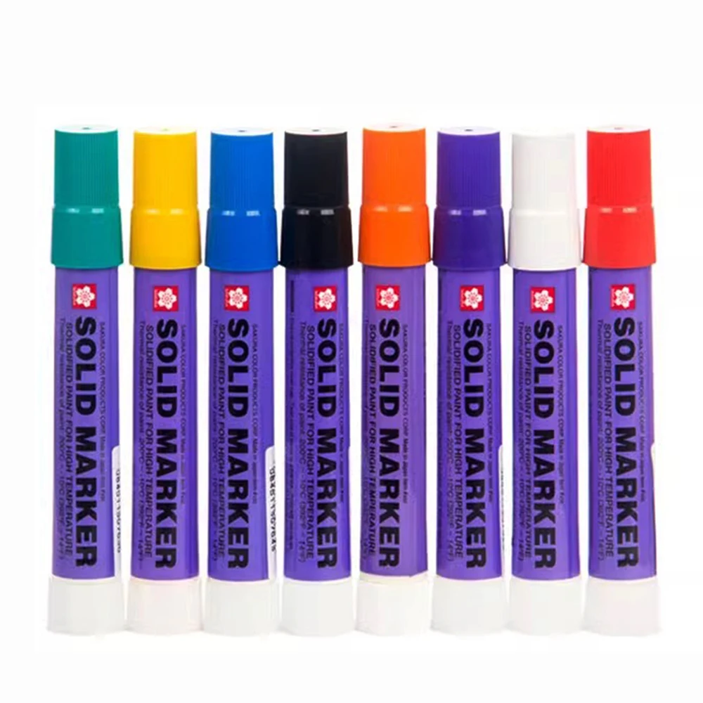 1pcs Japan Sakura Solid Paint Pen Waterproof XSC Industrial Metal High Temperature Tire Marker Permanent Office Supplies image 6