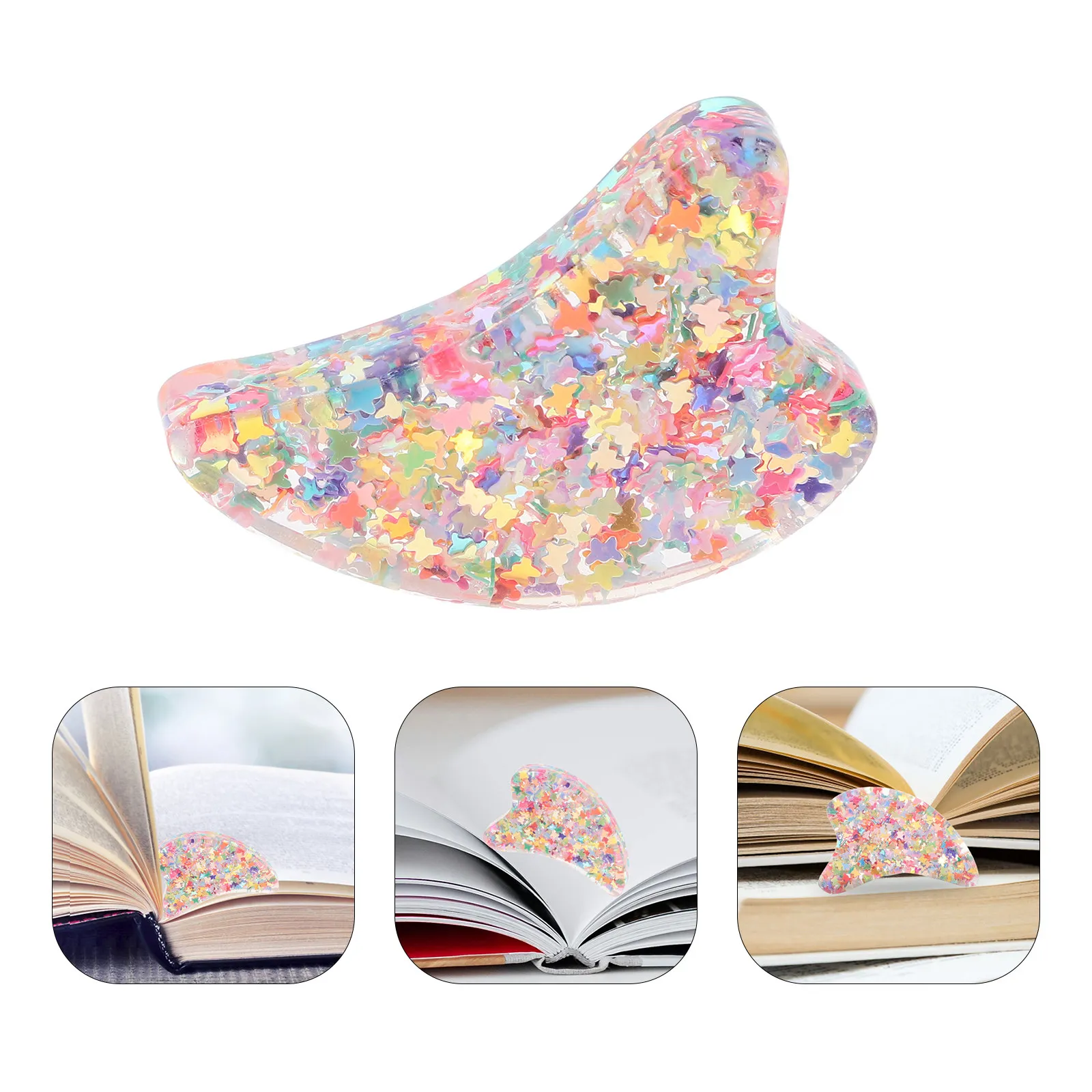 Peach Heart Book Page Holder – Smooth Texture Finger Bookmark for Reading, Portable Book Opener & Reading Accessory