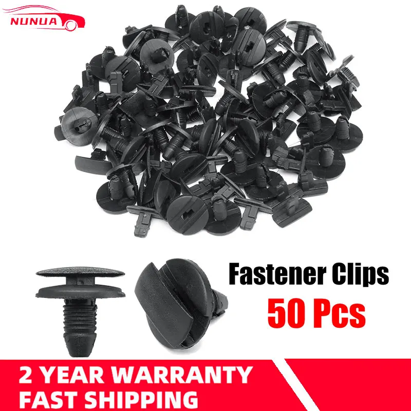 50Pcs Auto Auto Innen Clip Verschluss Push-Typ Niet Retainer Stoßstange Kotflügel Feste Klemme Für