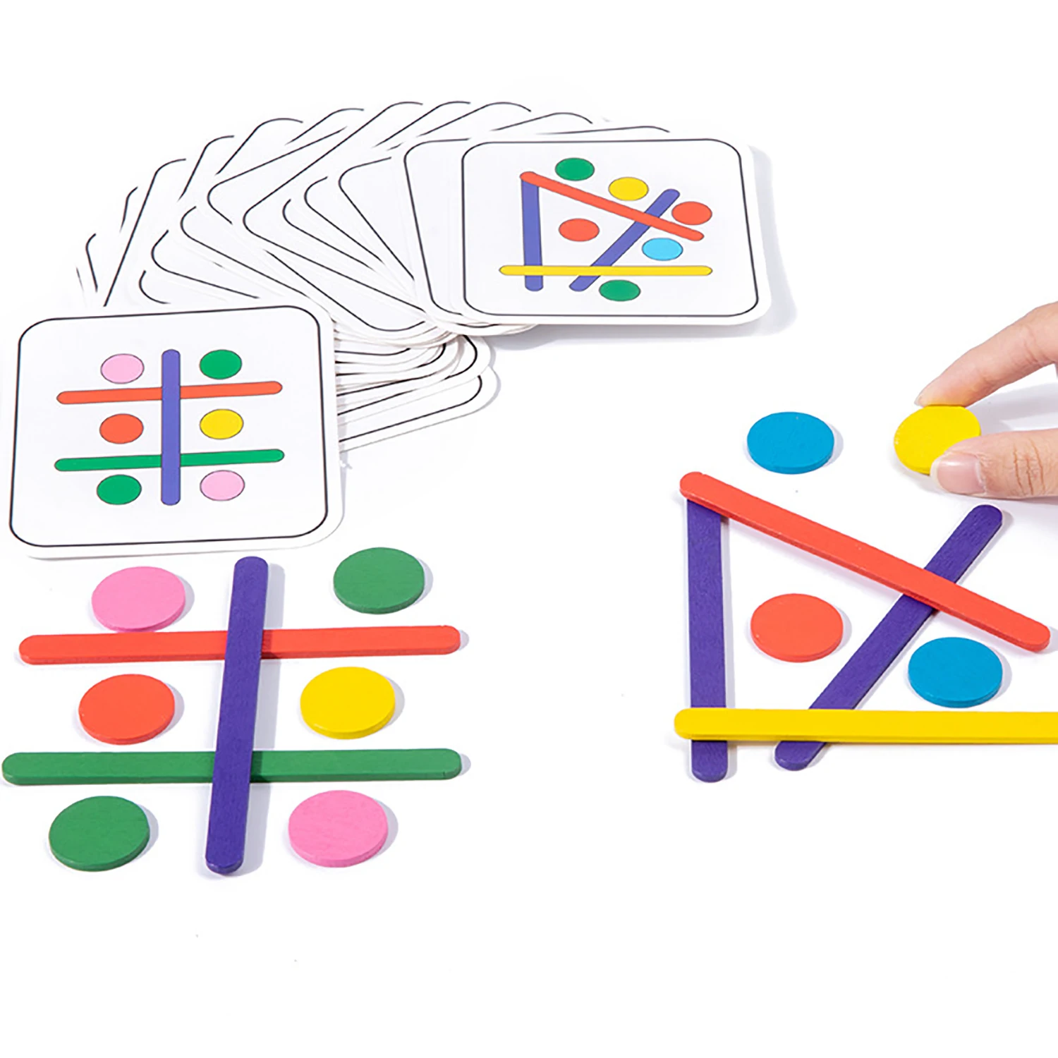 لعبة ألغاز التفكير للأطفال، لعبة ألغاز مطابقة للإدراك الملون للتعليم المبكر