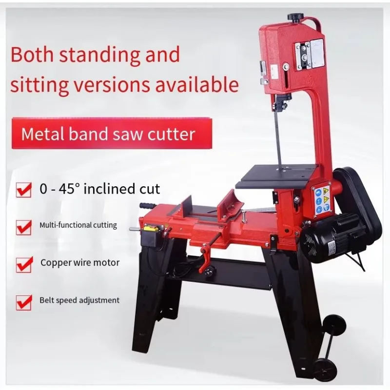 Multi Functional Metal Band Saw Desktop Vertical Horizontal Cutting Machine Stainless Steel Micro Sawing