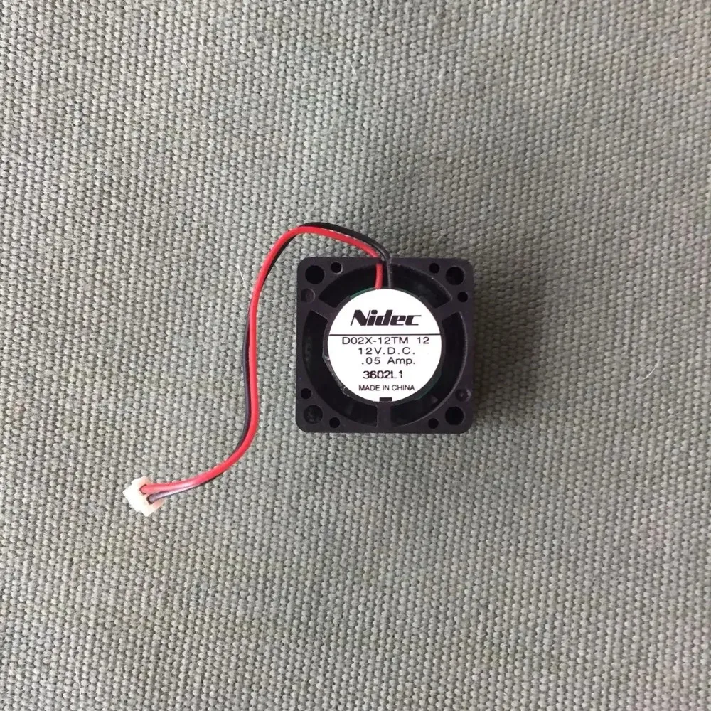 

Nidec D02X-12TM 12 DC 12V 0.05AMP 25x25x10mm 2-Wire Cooling Fan