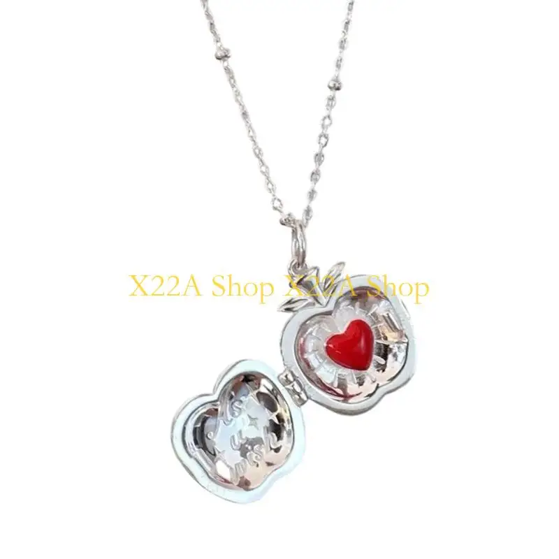 Unique Modern Apples Clavicle Chain Necklace Charm Jewelry Suitable for Style Individuals Seeking Distinctive Accessories
