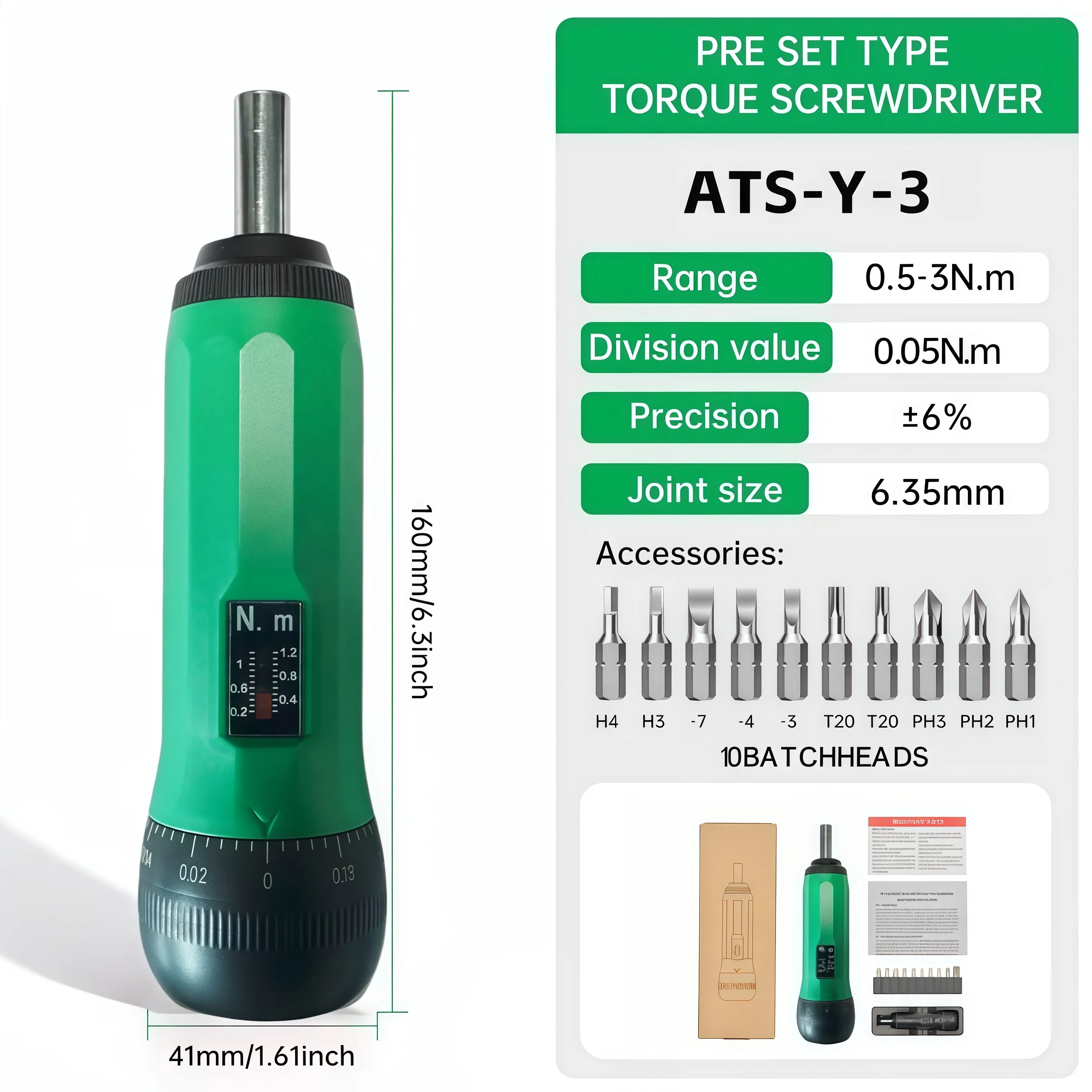 ALIYIQI Professionele 1/4 Verstelbare Koppel Driver Set 10 Bits ForScrewdriver 6% Auto Reparatie Fiets Gereedschap Onderhoud Scope Montage