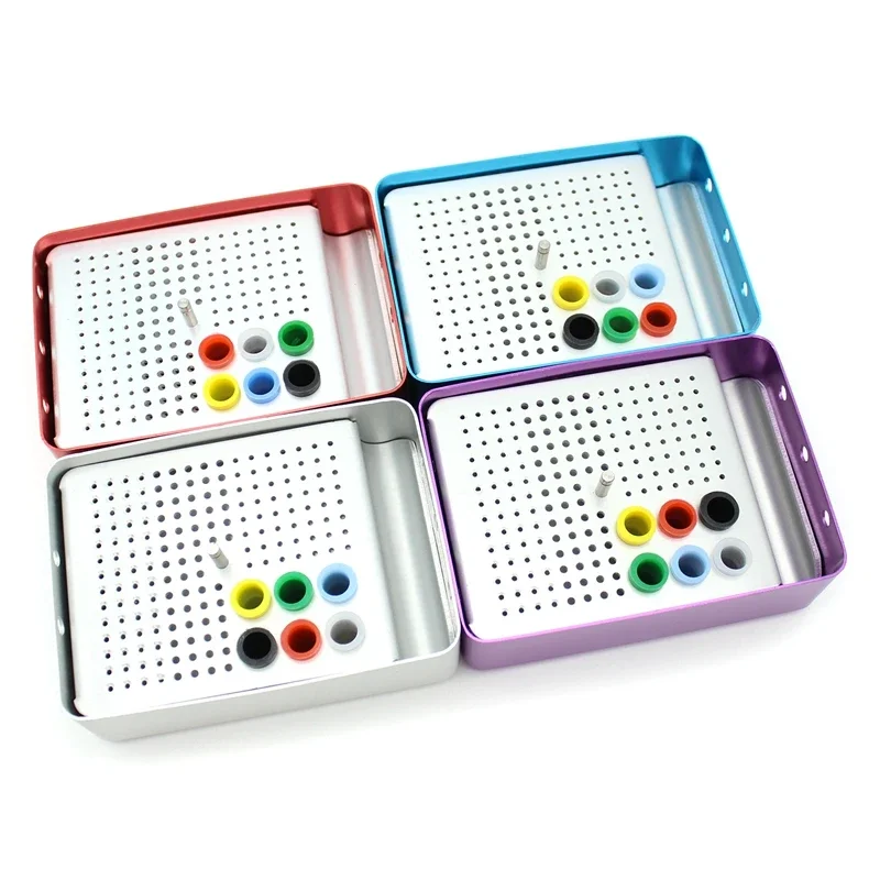 180 Holes Dental Burs Drill Disinfection Block FG Bur Sterilization Holder Autoclavable Aluminium  Dentistry Material