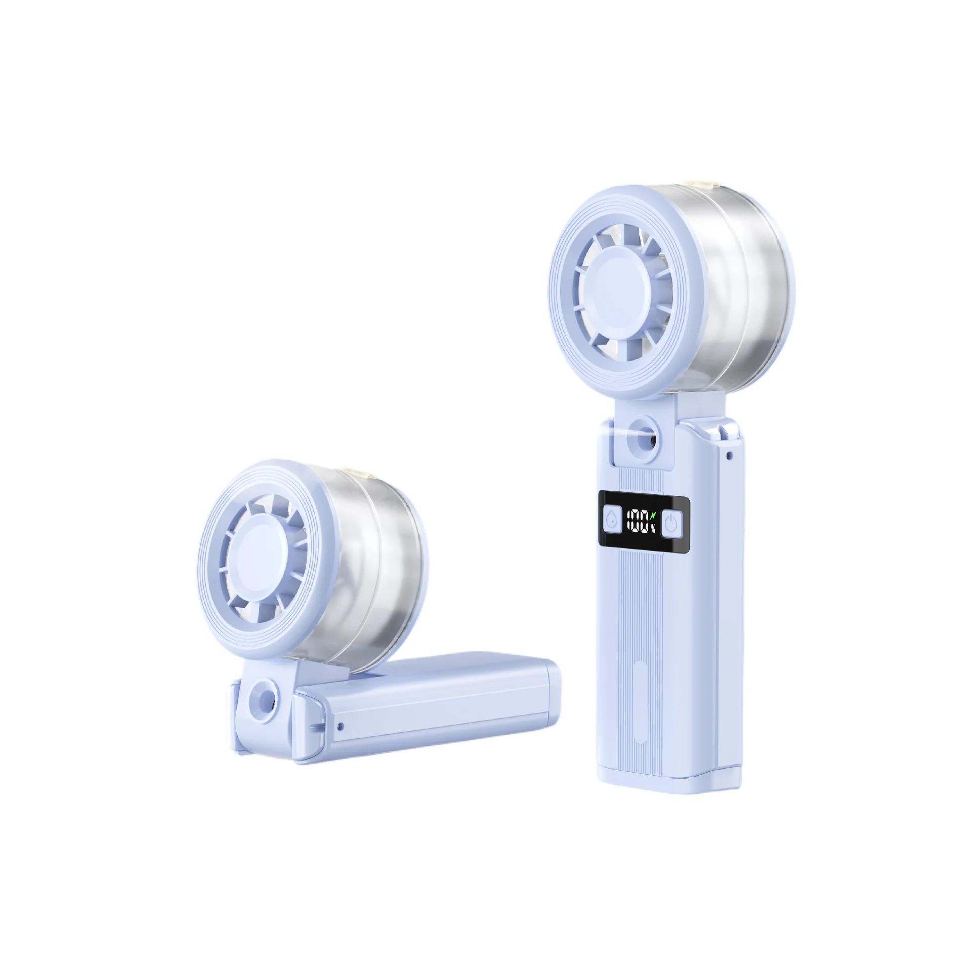 Folding Spray Fan 8000 MAh Large Capacity Small  Fast Cooling Long Battery Life Fan