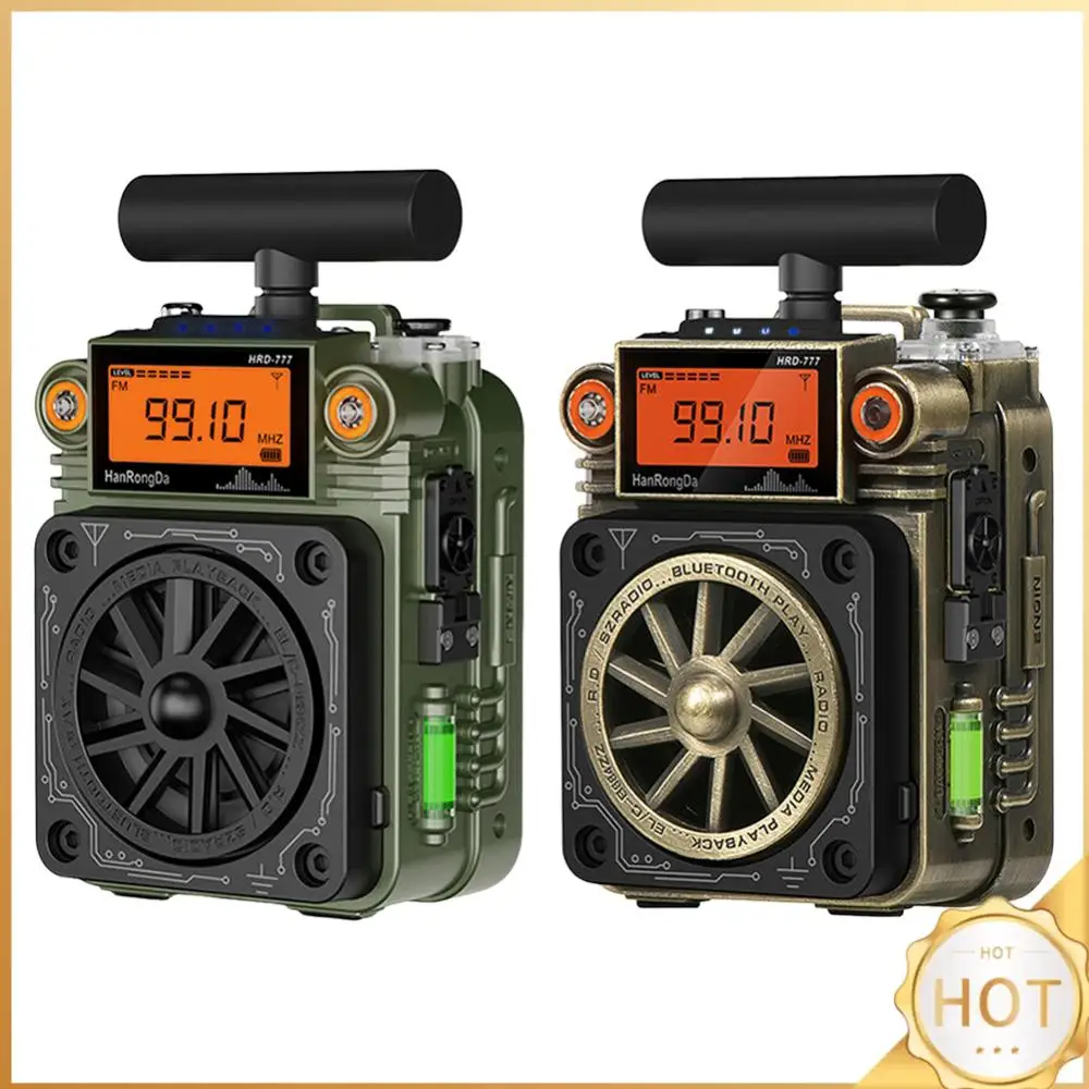 

Full-Band Mini Radio with BT Speaker Portable Radio Pocket Radio for Camping