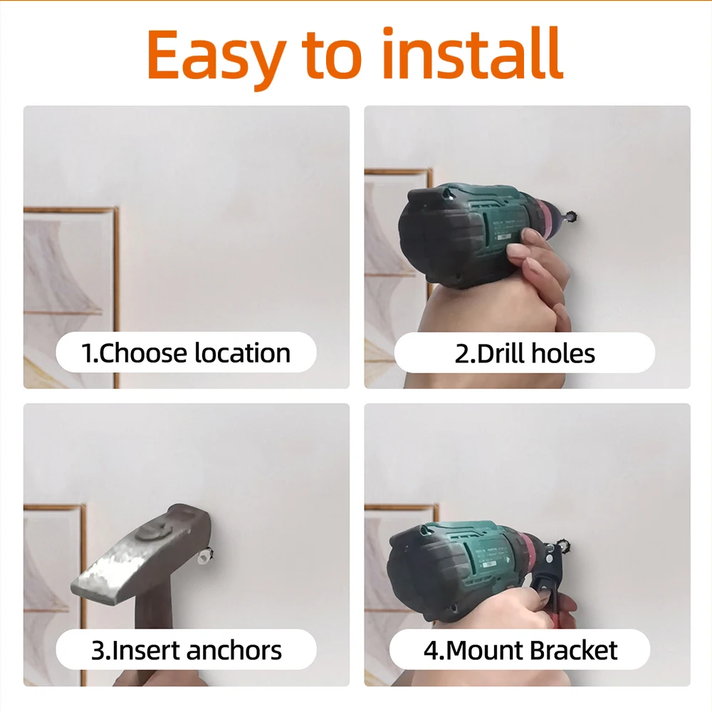 Heavy Duty Metal Hooks Wall Mounted Garage Organizer Hooks Bicycle Hooks Wall Mounted Non-Slip Storage Hooks Garden Storage Tool