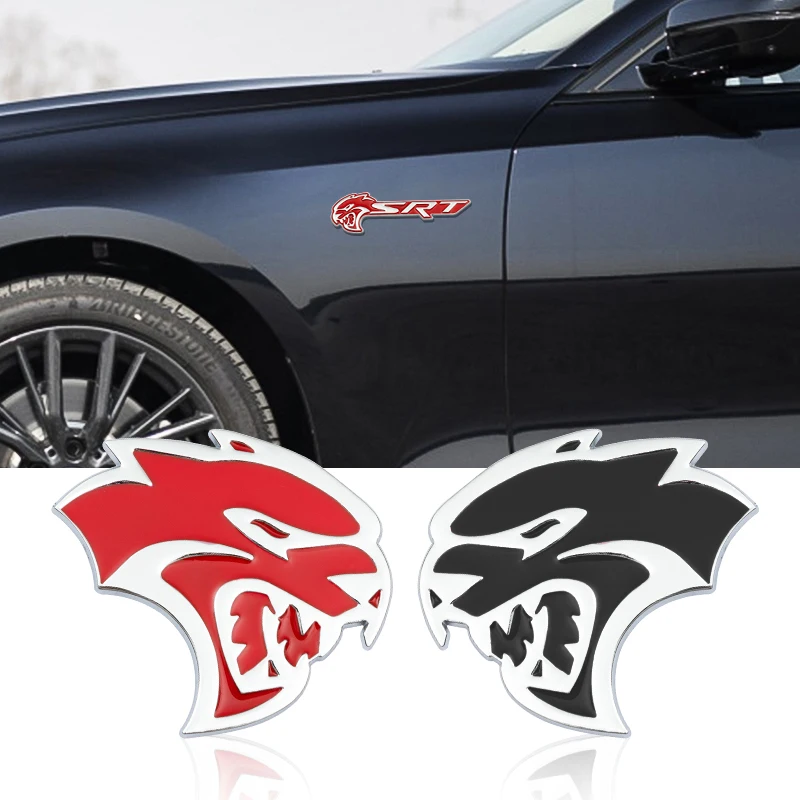 3D ميتال هيلكات    ليوبارد رئيس SRT شعار جسم السيارة الجذع ملصق ل دودج رحلة شاحن رام 1500 عيار نيترو قافلة نبال #1