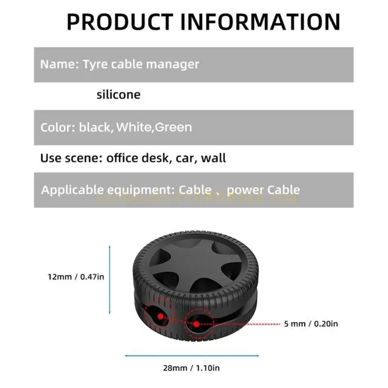 62KA Cable Cable Winder حامل الحبل شحن سلك الكابل إدارة مكتب USB