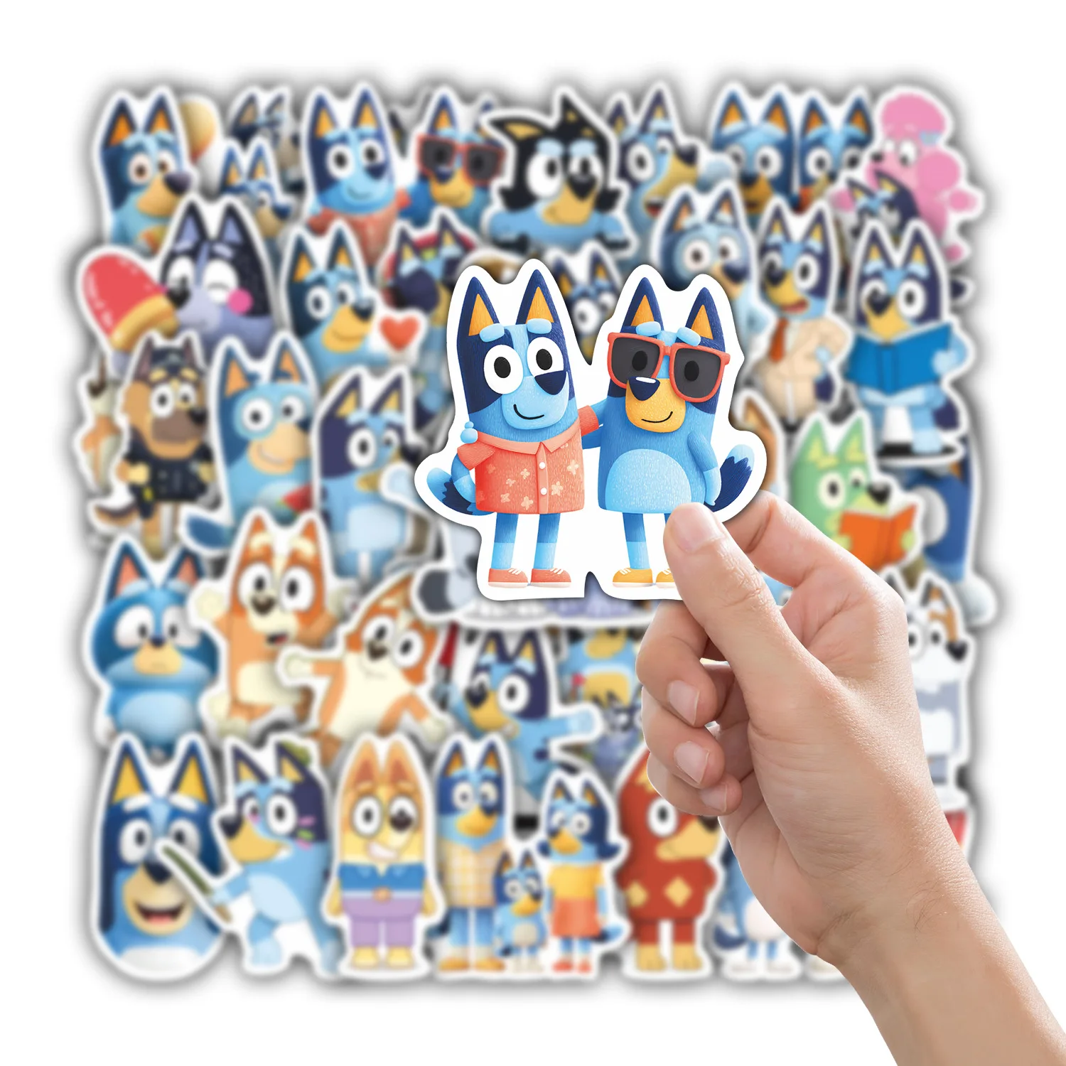 Bluey Stickers Waterproof Vinyl Stickers Bandit Bingo Chilli Birthday Party Favors Goodie Bag Stuffers Gifts For Video Game Fans